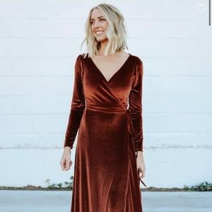Esmeralda Bronze velvet gown